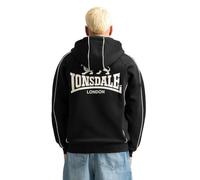 Lonsdale Sweat à capuche Achavanich Homme Noir/Blanc Taille 3XL (UE)