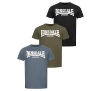 Lonsdale T-shirt Hinstock - Noir/Vert/Bleu - Homme XXL