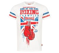 LONSDALE T-Shirt 'CRUGMEER' bleu / rouge / blanc, Taille XL