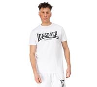 Lonsdale Homme - Adulte Fulwood T-Shirt, Blanc/Noir, M EU