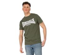 Lonsdale Homme - Adulte Fulwood T-Shirt, Olive/Blanc, 3XL EU