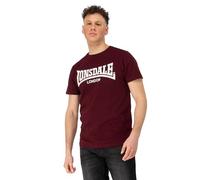 Lonsdale Homme - Adulte Fulwood T-Shirt, Oxblood/Écru, M EU