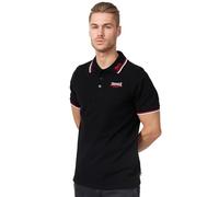 Lonsdale Polo Homme Lion Noir (Black / Dark Red White) Taille M EU