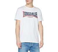 Lonsdale Homme T-shirt Trägerhemd Two Tone T shirt, Blanc (Weiß), L EU