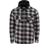 Lonsdale Hooded Long Sleeve Sherpa Jacket Gris foncé S Male