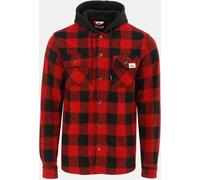 Lonsdale Hooded Long Sleeve Sherpa Jacket Rouge/Noir L Male
