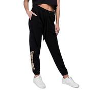 Lonsdale Kerrysdale Pantalon de Jogging, Noir/Doré, M Femme