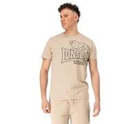 Lonsdale Langsett T-Shirt, Sable/Noir, M Hommes