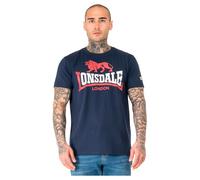 Lonsdale Lion Two Tone T-Shirt, Bleu Marine/Rouge/Blanc, L Homme