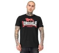 Lonsdale T-shirt Lion Two Tone – Noir/Rouge/Blanc – L Hommes