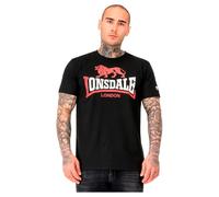 Lonsdale Lion Two Tone T-Shirt, Noir/Rouge/Blanc, XXL Homme
