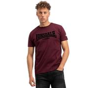 Lonsdale Ll008 One Tone T-Shirt, Oxblood/Noir, 3XL Hommes
