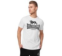 Lonsdale T-shirt Logo manches courtes blanc/noir Homme Taille M