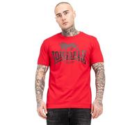 Lonsdale T-shirt pour homme, coupe normale, avec logo rouge/noir, taille XXL, rouge