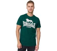 Lonsdale Logo T-Shirt, Vert Bouteille, 3XL Hommes