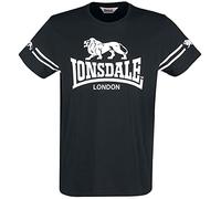 Lonsdale London Aldeburgh T-Shirt, Noir, Large Homme