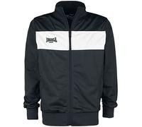 Lonsdale Alnwick Veste de survêtement, Noir/Blanc, L Hommes