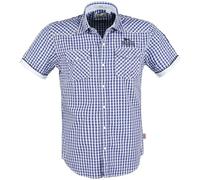 Lonsdale London Berny Homme Chemise Manches Courtes Marine L 100% Coton Slim Fit