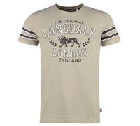 Lonsdale Brouster T-Shrit, Sable/Marron/Écru, XL Homme