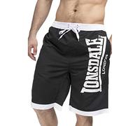 Lonsdale London Clennel Homme Short de Bain Noir XXL 100% Polyester