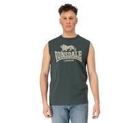 Lonsdale London CLOPTON Homme Débardeur Vert XL 100% Coton Regular/Coupe Standard