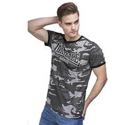 Lonsdale London Cobbett Homme T-Shirt Manches Courtes Camouflage XL 60% Coton, 40% Polyester Slim Fit