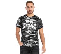 Lonsdale Cregneash T-Shrit, Gris Camouflage, L Homme