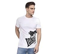 Lonsdale London DEREHAM Homme T-Shirt Manches Courtes Blanc M 100% Coton Regular/Coupe Standard