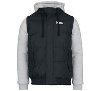 Lonsdale London Dowpot Homme Veste Varsity chiné noir/gris M 100% Polyester
