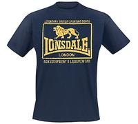 Lonsdale London Hounslow Homme T-Shirt Manches Courtes Bleu foncé XXL