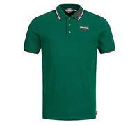 Lonsdale London Lion Men's Polo Shirt Shirt Polo Shirt Bottlegreen, Taille:S