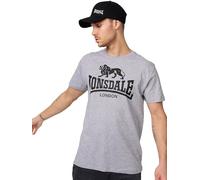Lonsdale London Logo Homme T-Shirt Manches Courtes Gris M
