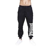 Lonsdale Bas de survêtement Logo Large Homme Noir XL 60% coton 40% polyester Confortable