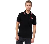Lonsdale London Lynton Homme Polo Noir M 100% Coton Slim Fit