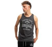 Lonsdale London Pilton Homme Débardeur Gris M 60% Coton, 40% Polyester Regular/Coupe Standard