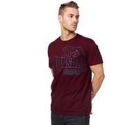 T-shirt Lonsdale Langsett manche courte rouge bleu - L