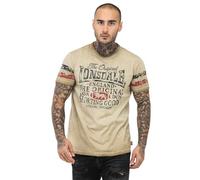 Lonsdale London SKELD Homme T-Shirt Manches Courtes Sable Regular/Coupe Standard