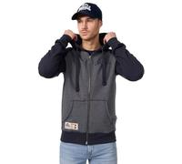 Lonsdale Sweat-shirt zippé à capuche Slough Homme Bleu chiné 5XL