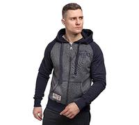 Lonsdale Slough Full Zip Sweatshirt Gris 2XL Homme