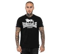 Lonsdale Stour T-Shrit, Noir/Blanc, L Homme