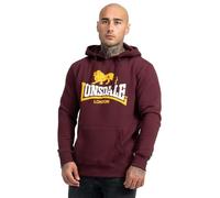 Lonsdale Sleeve Sweat-Shirt à Capuche, Oxblood, XXL Homme