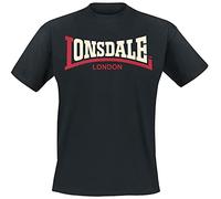 Lonsdale T- Shirt Trägerhemd Two Tone, Noir (Schwarz), (Taille Fabricant: XX-Large) Homme
