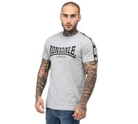 Lonsdale London Vementry Homme T-Shirt Manches Courtes Gris chiné Regular/Coupe Standard