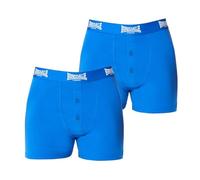 Lonsdale Lot de 2 boxers élastiques pour homme, bleu, XL