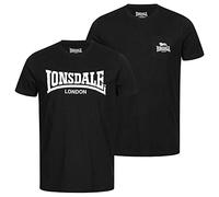 Lonsdale Lot de 2 t-Shirts Sussex pour Homme - Noir - XXXL
