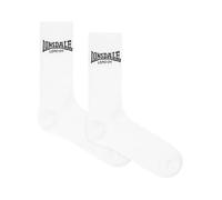 Lonsdale Lot de 6 chaussettes de sport unisexes GILBERT, blanc/noir, 39-42