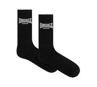 Lonsdale Lot de 6 chaussettes de sport unisexes GILBERT, noir/blanc, 43-46