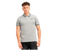 Lonsdale Markham Polo, Gris Marl/Bleu Marine, L Hommes