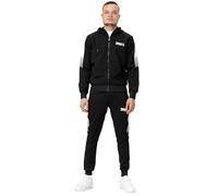Lonsdale MARTHALL Training Suit, Black/White, Medium Mens