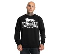 Lonsdale Sweat-shirt Gogsport à col rond pour homme Noir XXXL